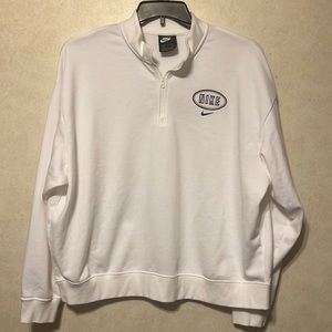 Ladies Nike 1/4 Zip Fleece Sweatshirt. Size XL.